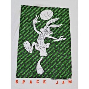 Space Jam Bugs Bunny Retro T Shirt Y2K Looney Tunes Delta Size XLarge Pre-owned